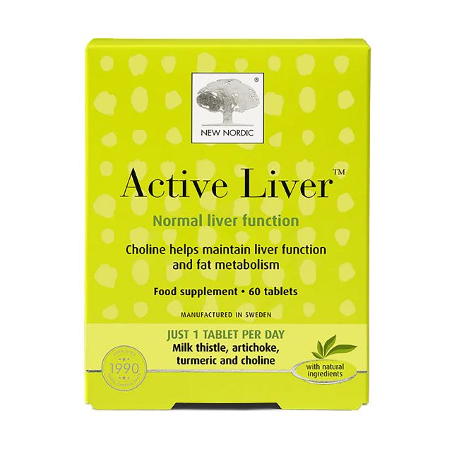 NEW NORDIC ACTIVE LIVER, 60 tablečių