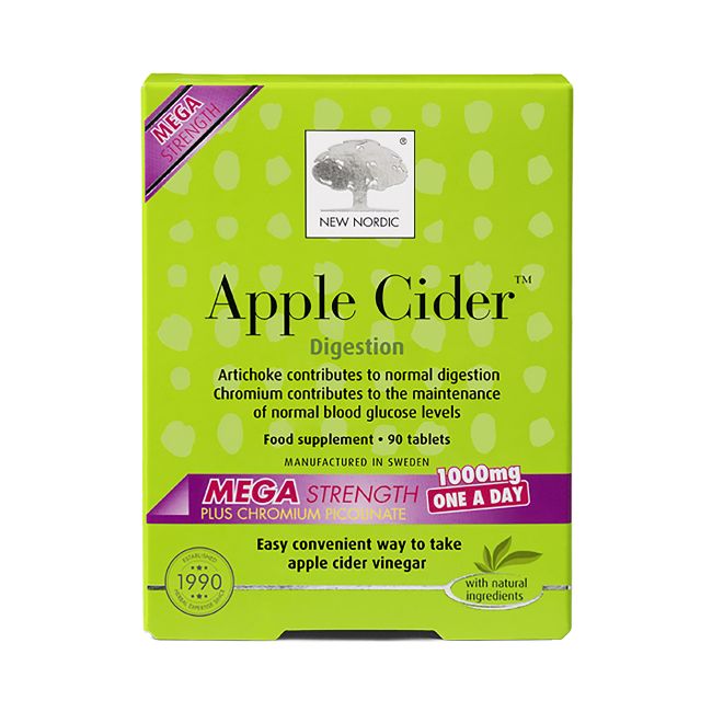 NEW NORDIC obuolių sidro actas 1000 mg, 30 tablečių