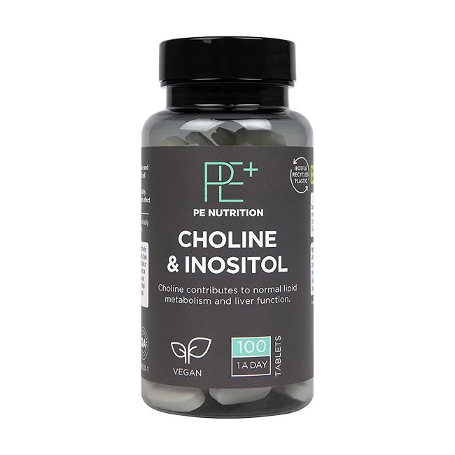 PE NUTRITION cholinas ir inozitolis, 100 tablečių