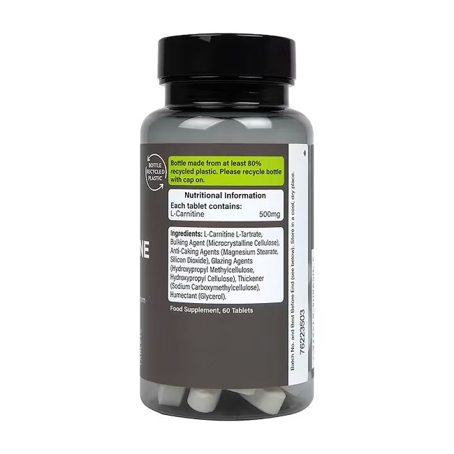 PE NUTRITION L-karnitinas 500 mg, 60 tablečių