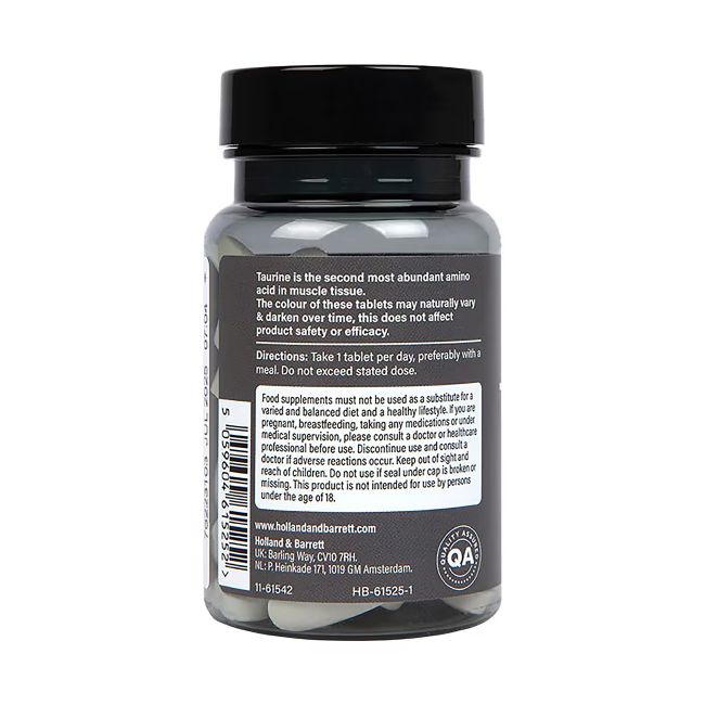 PE NUTRITION taurinas 500 mg, 50 tablečių