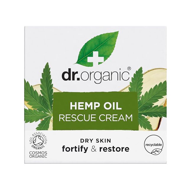 DR.ORGANIC HEMP OIL RESCUE veido kremas, 50 ml