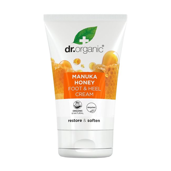 DR.ORGANIC MANUKA HONEY pėdų ir kulnų kremas, 125 ml