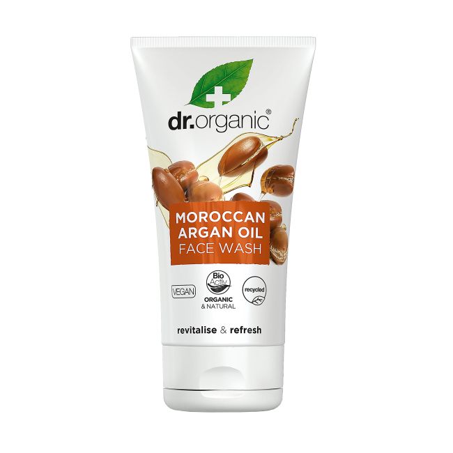 DR.ORGANIC MOROCCAN ARGAN OIL veido prausiklis, 150 ml