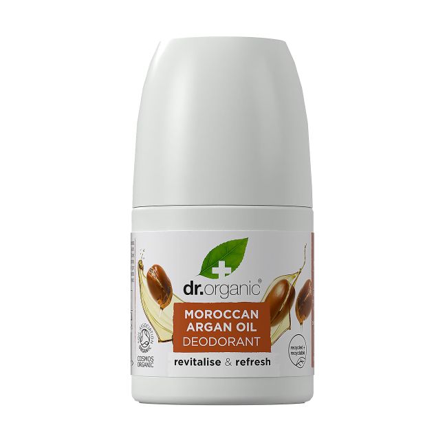 DR.ORGANIC MOROCCAN ARGAN OIL rutulinis dezodorantas, 50 ml