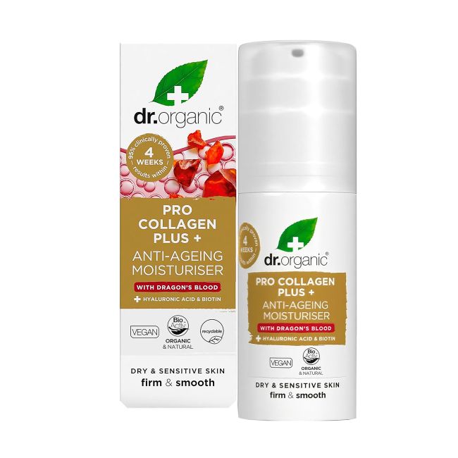 DR.ORGANIC PRO COLLAGEN PLUS drėkinamasis veido kremas, 50 ml