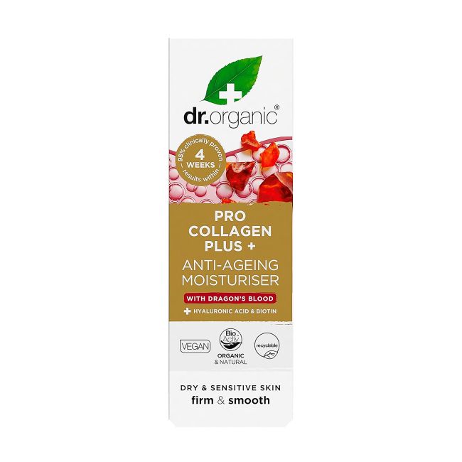 DR.ORGANIC PRO COLLAGEN PLUS drėkinamasis veido kremas, 50 ml