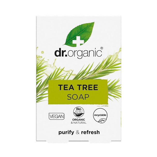 DR.ORGANIC TEA TREE muilas, 100 g