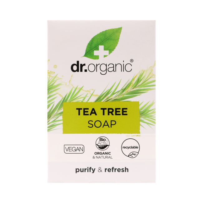 DR.ORGANIC TEA TREE muilas, 100 g