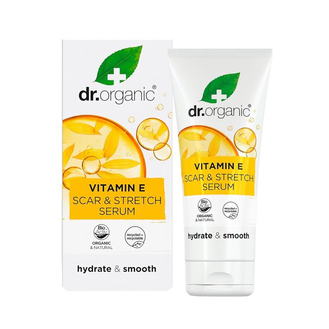 DR.ORGANIC VITAMIN E SCAR & STRETCH randų serumas, 50 ml