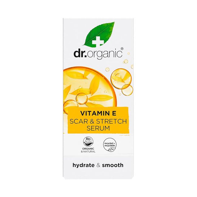 DR.ORGANIC VITAMIN E SCAR & STRETCH randų serumas, 50 ml