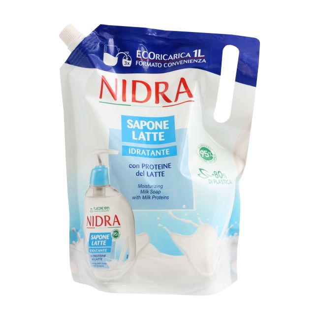 NIDRA MOISTURIZING MILK PROTEINS skystas muilas, 1000 ml