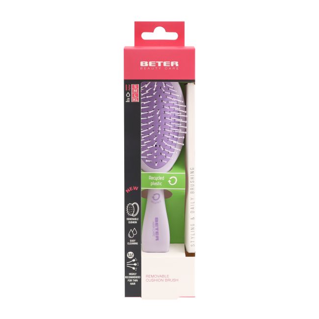 BETER BEAUTY CARE REMOVABLE CUSHION plaukų šepetys