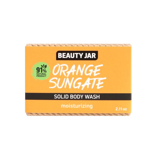 BEAUTY JAR ORANGE SUNGATE kietasis kūno prausiklis, 60 g
