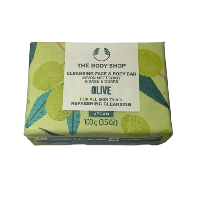 THE BODY SHOP OLIVE CLEANSING veido ir kūno muilas, 100 g
