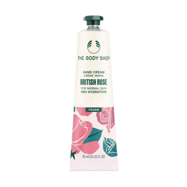 THE BODY SHOP BRITISH ROSE rankų kremas, 30 ml