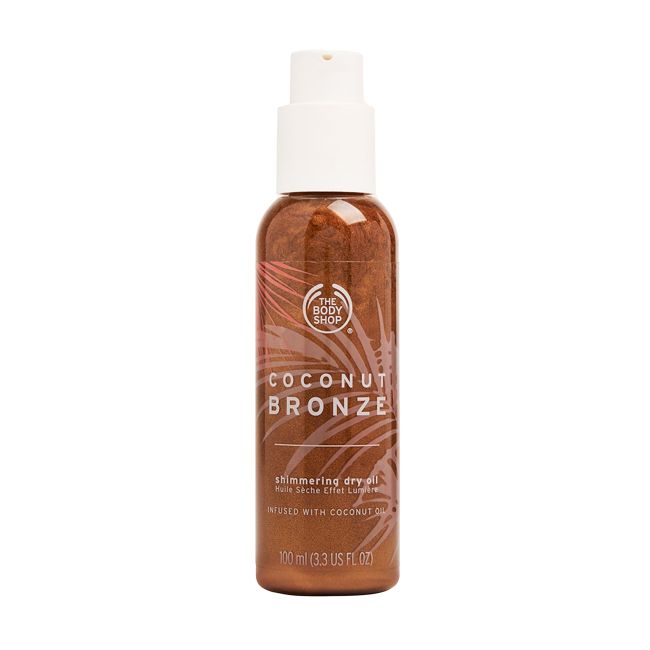 THE BODY SHOP COCONUT BRONZE SHIMMERING sausasis kūno aliejus, 100 ml