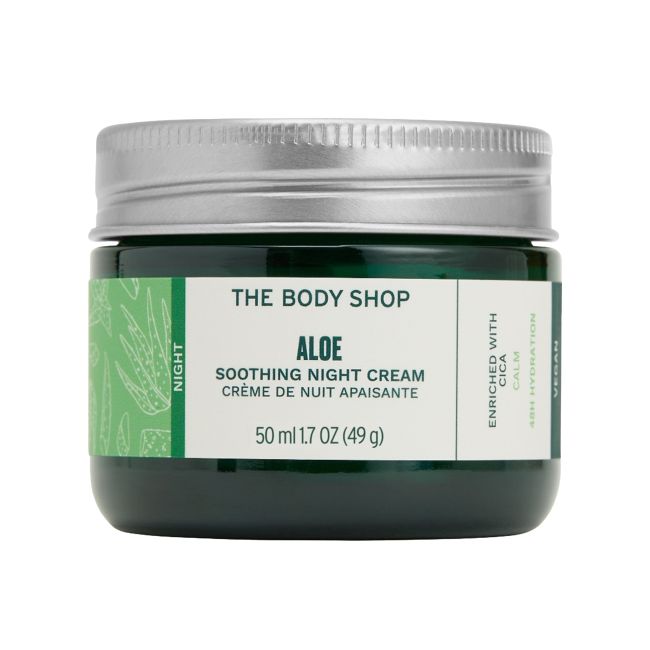 THE BODY SHOP ALOE SOOTHING NIGHT naktinis veido kremas, 50 ml