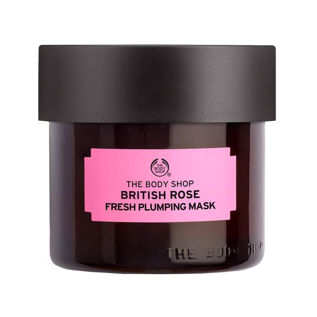 THE BODY SHOP BRITISH ROSE FREH PLUMPING veido kaukė, 75 ml