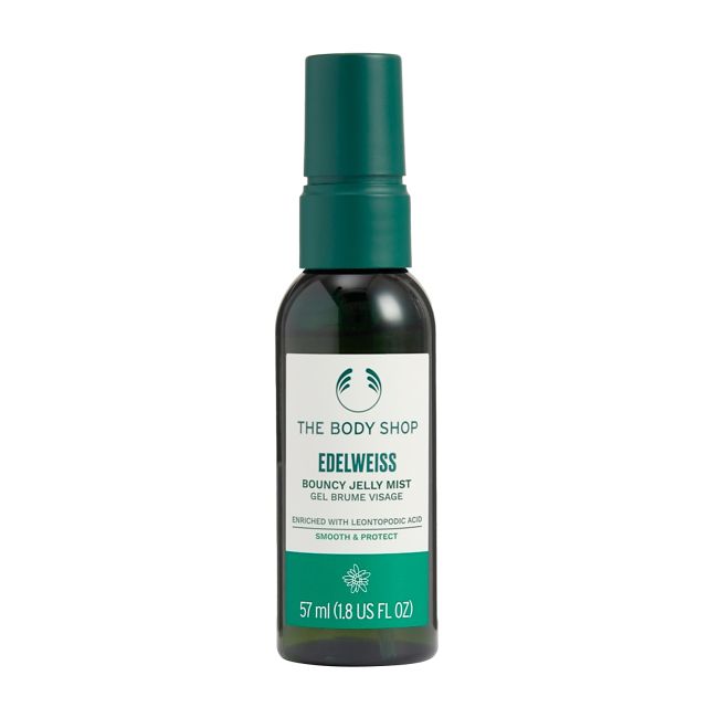 THE BODY SHOP EDELWEISS BOUNCY JELLY želinė veido dulksna, 57 ml