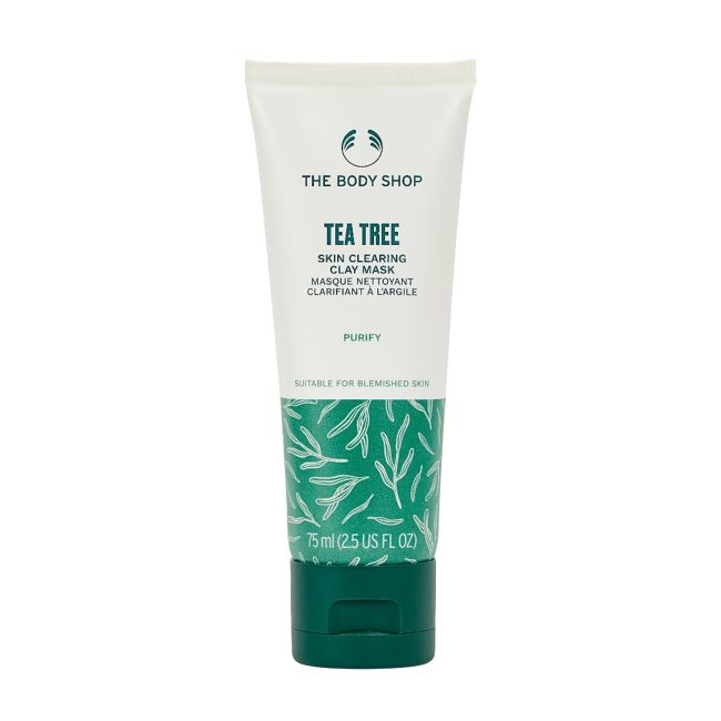 THE BODY SHOP TEA TREE SKIN CLEARING valomoji molio kaukė, 75 ml