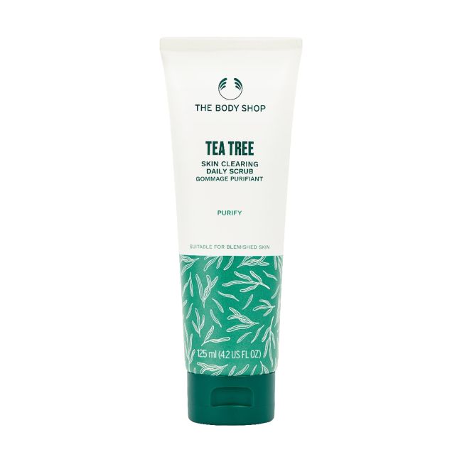 THE BODY SHOP TEA TREE SKIN CLEARING veido šveitiklis, 125 ml