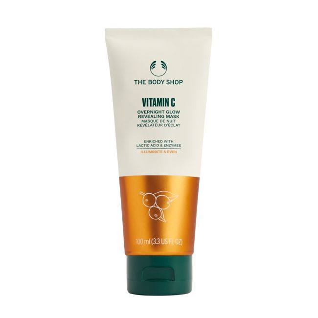 THE BODY SHOP VITAMIN C OVERNIGHT GLOW REVEALING veido kaukė, 100 ml