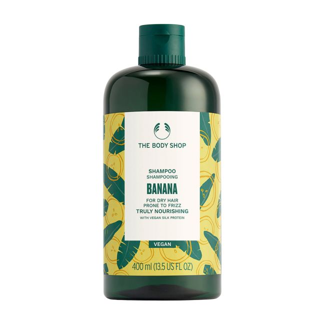 THE BODY SHOP BANANA TRULY NOURISHING plaukų šampūnas, 400 ml