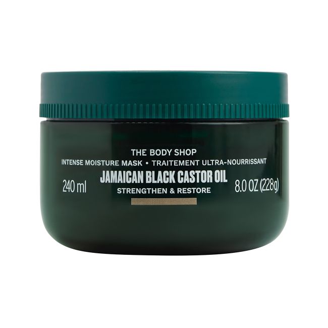 THE BODY SHOP JAMAICAN BLACK CASTOR OIL INTENSE MOISTURE plaukų kaukė, 240 ml