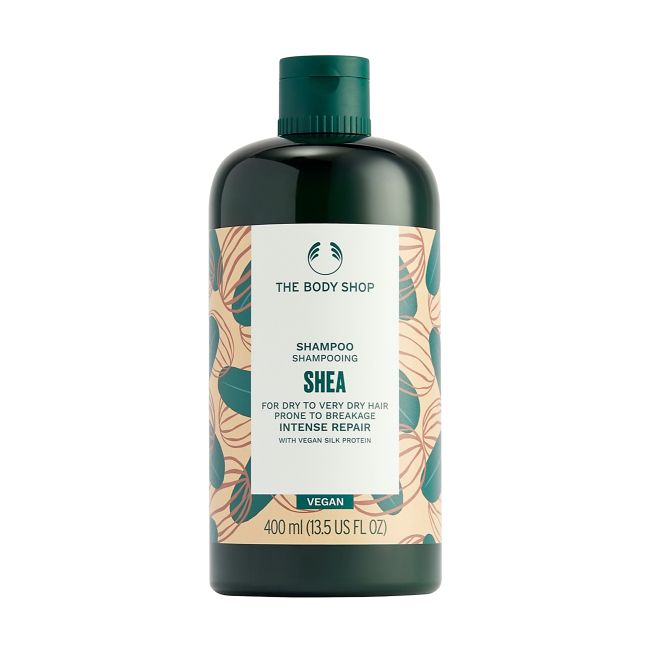 THE BODY SHOP SHEA INTENSE REPAIR plaukų šampūnas, 400 ml
