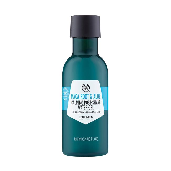 THE BODY SHOP MACA ROOT & ALOE CALMING vyrų veido želė po skutimosi, 160 ml
