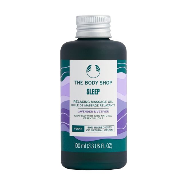 THE BODY SHOP SLEEP LAVENDER & VETIVER RELAXING masažo aliejus, 100 ml
