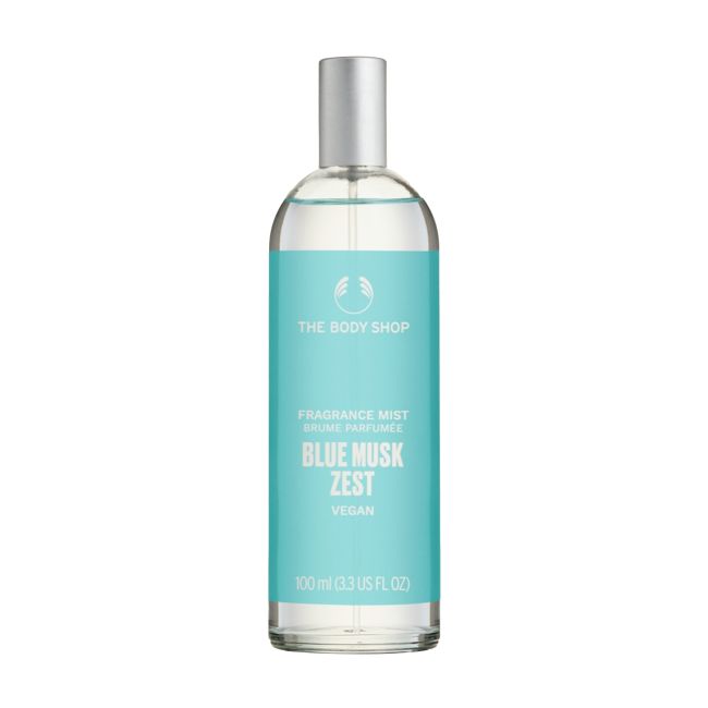 THE BODY SHOP BLUE MUSK ZEST kūno dulksna, 100 ml