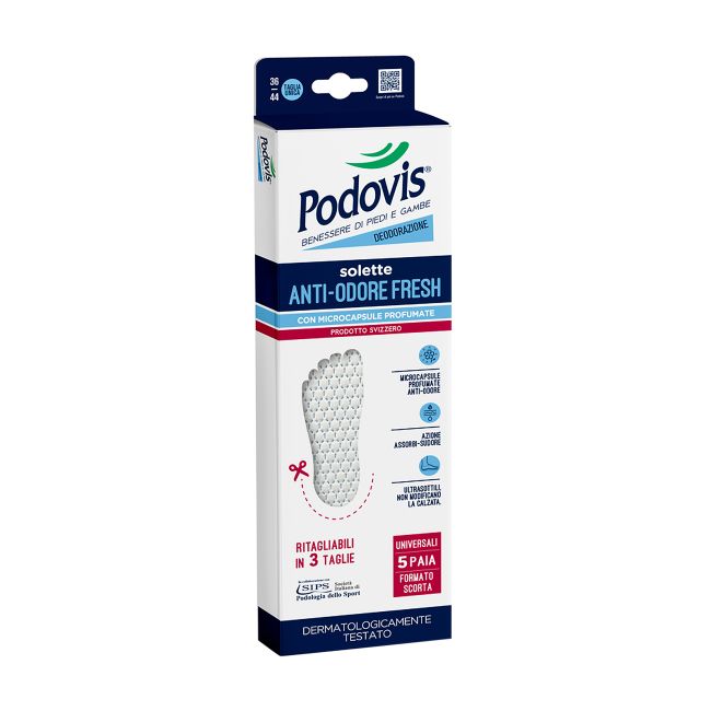 PODOVIS SOLETTE ANTI-ODORE FRESH batų vidpadžiai nemaloniam kvapui šalinti, 5 poros