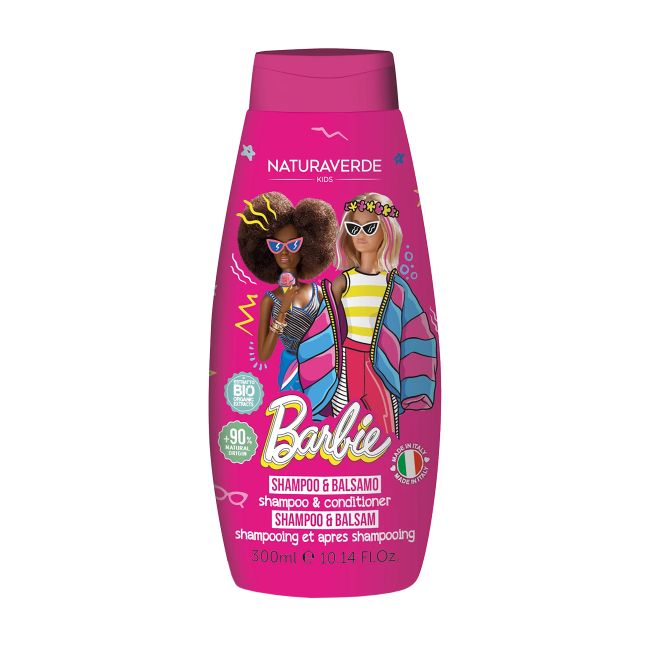 NATURAVERDE BARBIE vaikų plaukų šampūnas ir kondicionierius, 300 ml