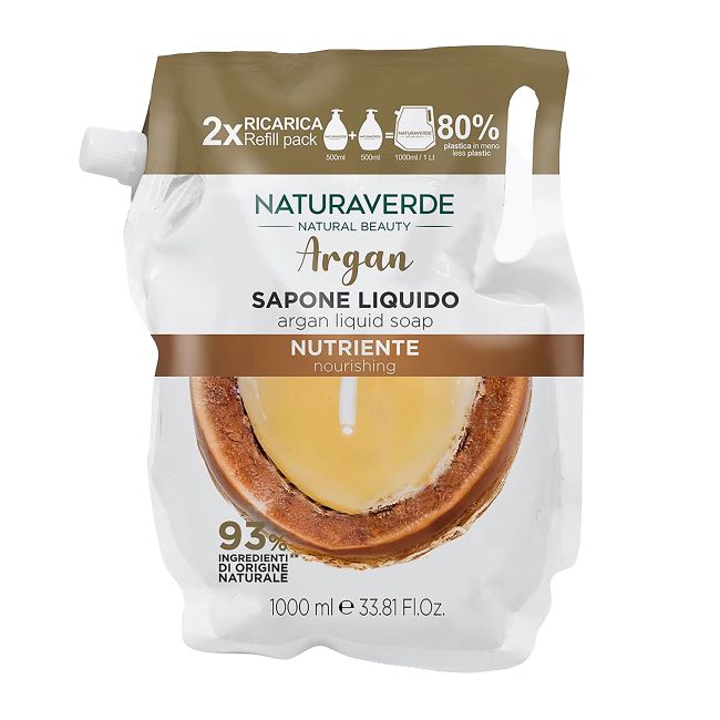 NATURAVERDE ARGAN skystas muilas, 1000 ml
