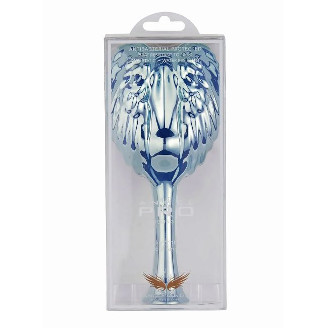 ANGEL PRO BLUE CHROME plaukų šepetys