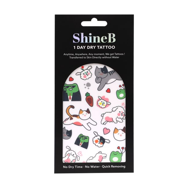 SHINEB 1 DAY DRY laikinosios kūno tatuiruotės - lipdukai
