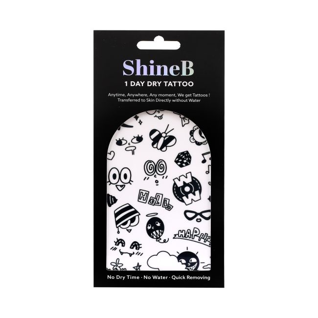 SHINEB 1 DAY DRY laikinosios kūno tatuiruotės - lipdukai