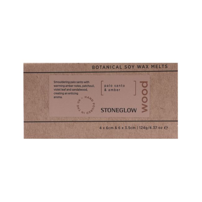 STONEGLOW WOOD BOTANICAL PALO SANTO & AMBER sojos vaško tirpukai, 124 g