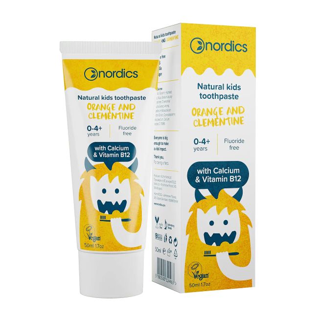 NORDICS ORANGE AND CLEMENTINE vaikų dantų pasta, 50 ml