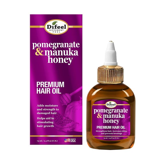 DIFEEL PREMIUM POMEGRANATE & MANUKA HONEY plaukų aliejus, 75 ml