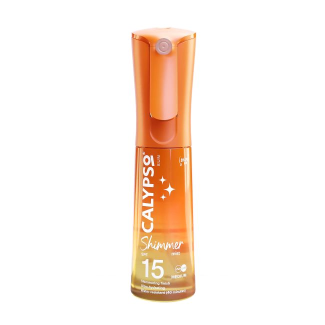 CALYPSO SUN SHIMMER SPF15 apsauginis purškiklis nuo saulės, 100 ml