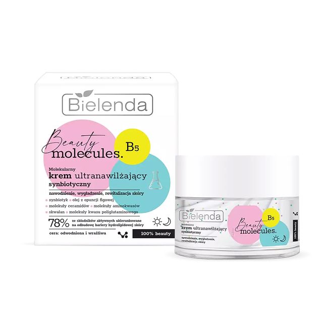 BIELENDA BEAUTY MOLECULES ULTRANAWILŽAJĄCY SYNBIOTYCZNY veido kremas, 50 ml
