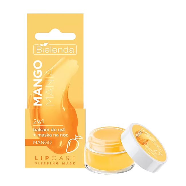 BIELENDA MANGO MANIA 2 IN 1 lūpų balzamas naktinė kaukė, 10 g