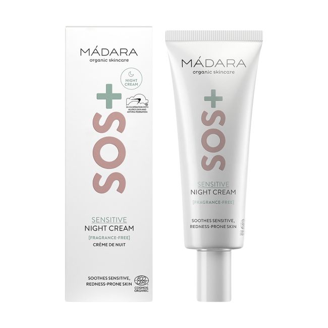 MADARA SOS+ SENSITIVE naktinis kremas, 70 ml