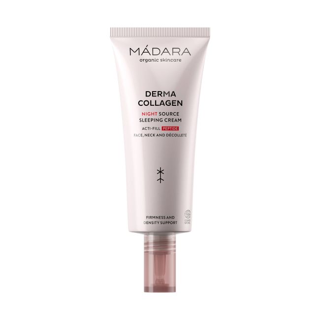 MADARA DERMA COLLAGEN NIGHT COURCE SLEEPING veido, kaklo ir iškirptės kremas, 70 ml