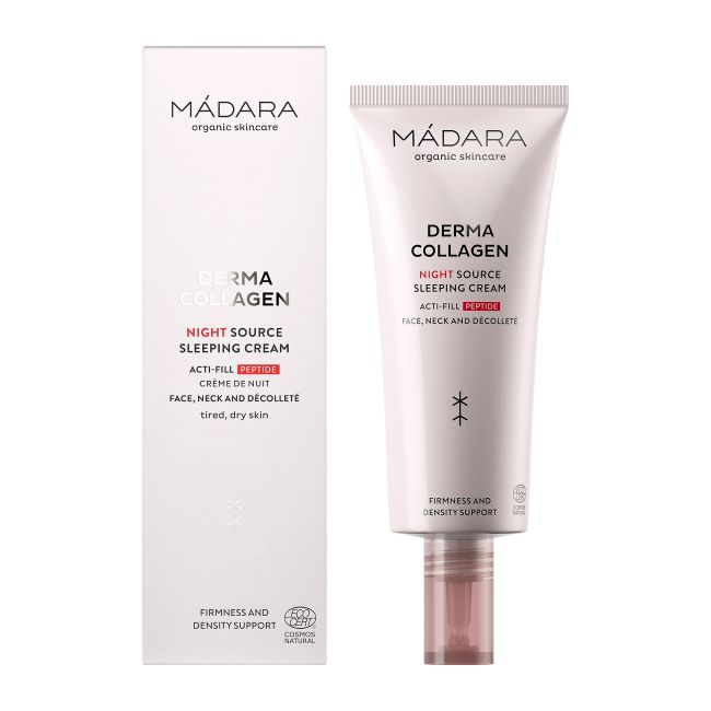 MADARA DERMA COLLAGEN NIGHT COURCE SLEEPING veido, kaklo ir iškirptės kremas, 70 ml
