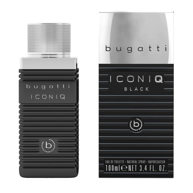 BUGATTI ICONIQ BLACK parfumuotas vyrų vanduo, 100 ml