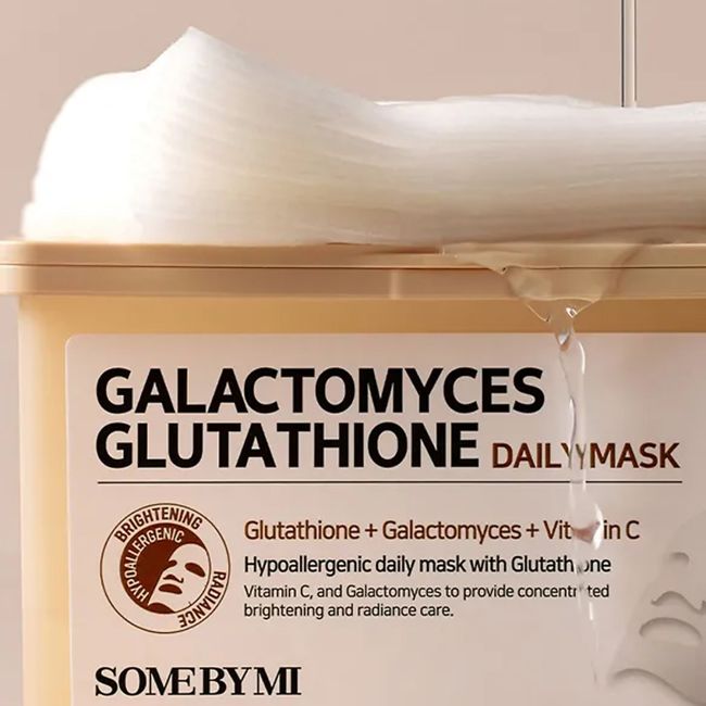 SOME BY MI GALACTOMYCES GLUTATHIONE DAILY veido kaukės (30 vnt.)